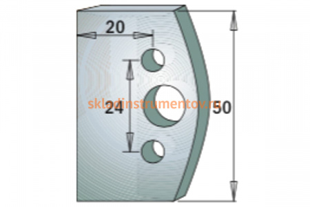 Комплект из 2-х ножей 50x4 SP CMT 690.500