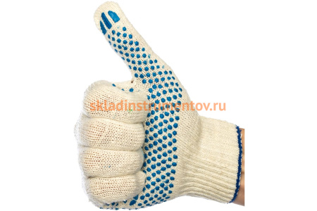 Перчатки х/б с ПВХ Энкор 56102 Перчатки х/б с ПВХ Энкор 56102
