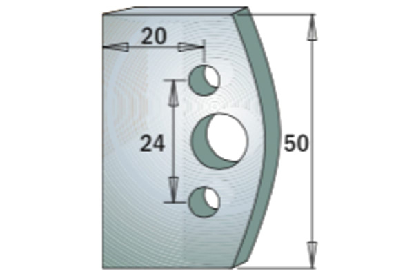 Комплект из 2-х ножей 50x4 SP CMT 690.500