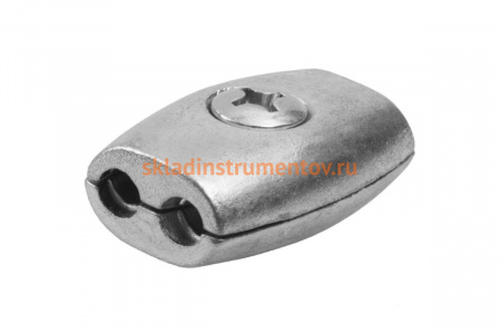 Зажим троса "Бочонок" 20 шт. (4 мм; ТФ5) Зубр 4-304455-04