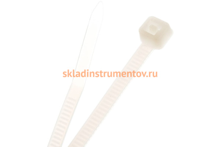 Нейлоновые хомуты Зубр белые, 3.6x300 мм, 100 шт. 309010-36-300