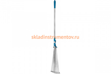 Веерные грабли Grinda PR-50 с телескопическим черенком, регулируемые, 800-1240мм 421868_z01