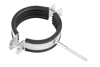 Трубный оцинкованный хомут с шурупом Зубр  2 1/2", 100 штук 37854-73-82-100