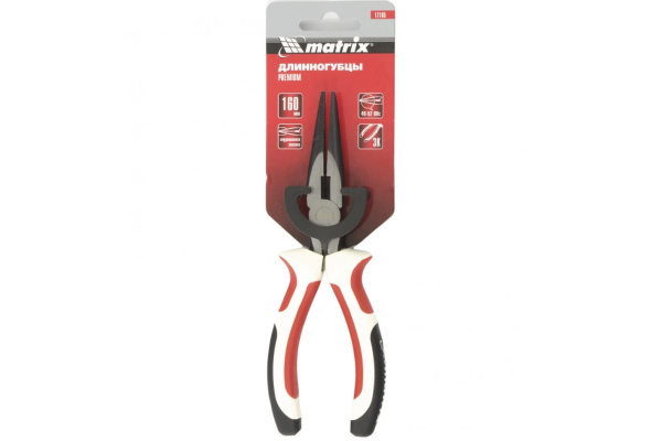 Прямые длинногубцы MATRIX Premium 160 мм 17185 Прямые длинногубцы MATRIX Premium 160 мм 17185