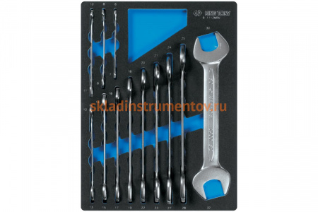 Набор рожковых ключей, ложемент, 12 предметов KING TONY 9-1112MRV