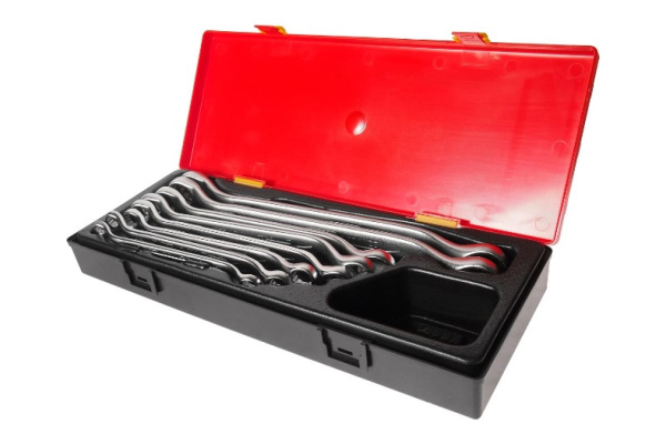 Набор накидных ключей 8-24мм 45град. в кейсе 8шт JTC-K6082