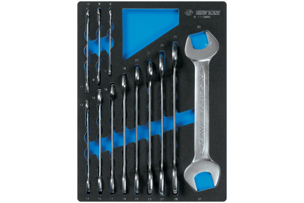 Набор рожковых ключей, ложемент, 12 предметов KING TONY 9-1112MRV