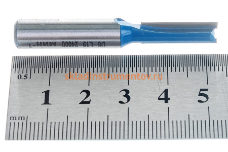 Фреза пазовая прямая ПРОФЕССИОНАЛ (6х19х50 мм; хвостовик 8 мм) Зубр 28753-6-19