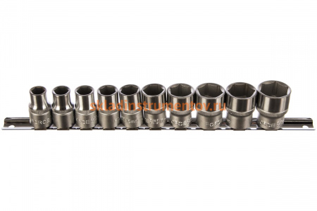 Набор шестигранных головок 1/2", 10 шт. FORCE 4106