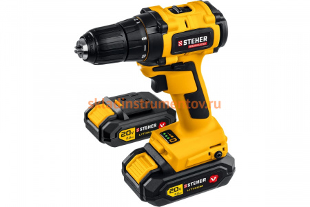 Бесщеточная дрель-шуруповерт STEHER CDB-200-2