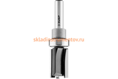 Фреза пазовая прямая с верхним подшипником по ламинату ПРОФЕССИОНАЛ (19х26х70 мм; хвостовик 8 мм) Зубр 28781-19-26