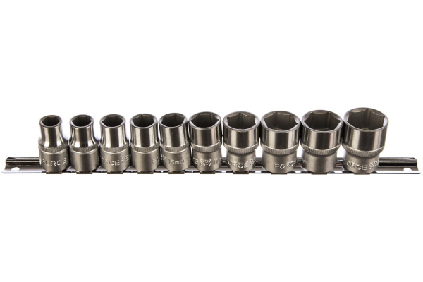 Набор шестигранных головок 1/2", 10 шт. FORCE 4106
