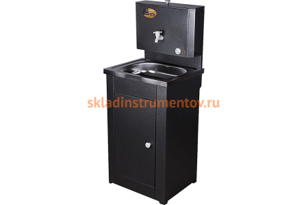 Дачный умывальник Вихрь КОМФОРТ, с подогревом, нержавеющая мойка, цвет серебро 74/4/8