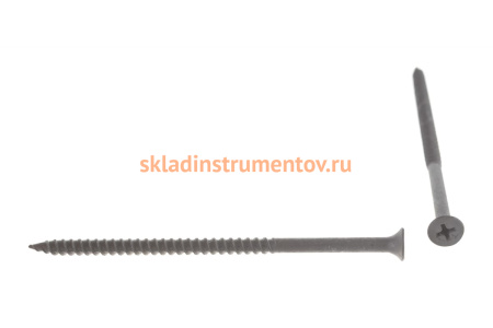 Универсальные саморезы Зубр оксидированные по дереву/металлу, PH2, 4,8x95мм, ТФ1, 100шт 4-300011-48-095