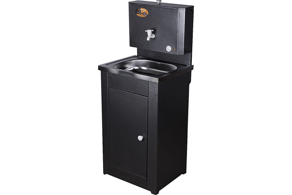 Дачный умывальник Вихрь КОМФОРТ, с подогревом, нержавеющая мойка, цвет серебро 74/4/8