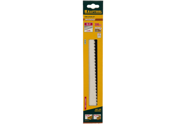 Пилка Kraftool Industrie Qualitat по дереву для электроножовки Cr-V шаг 8.5 мм 280 мм 159713-8.5