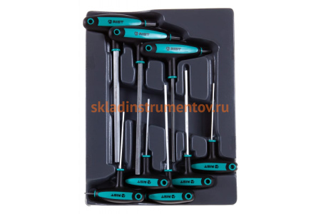 Набор отверток шестигранных c Т-образной пластиковой рукояткой 8 предметов AIST 0-800308 00-00017572