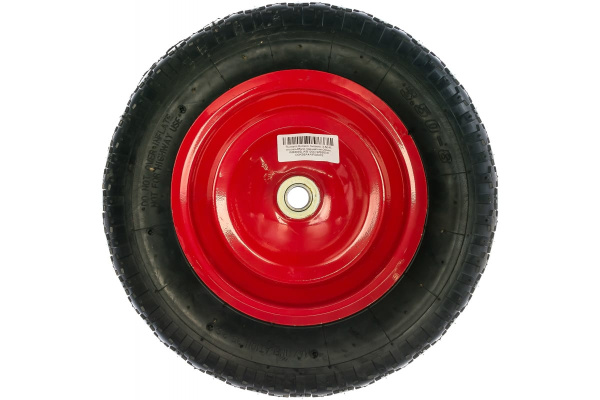 Колесо пневматическое 3.50-8 (370 мм; втулка-95 мм, подшипник 20 мм) для тачек WB200D, WB120D, WB300D Tsunami D0KB8A4AIR35002