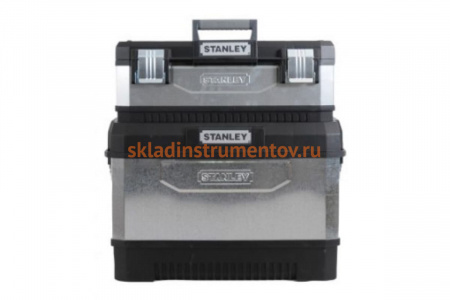 Металлический ящик для инструмента с колесами двухсекционный Stanley 1-95-832