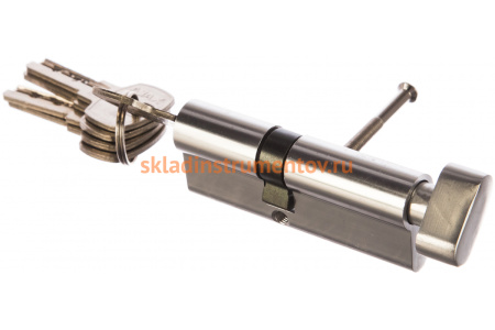 Цилиндровый механизм с вертушкой AJAX AX202/80 mm 30+10+40 CP хром 5 кл. 39875