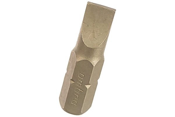 Вставка-бита 1/4"DR шлицевая, SL6, 25 мм Ombra 514560