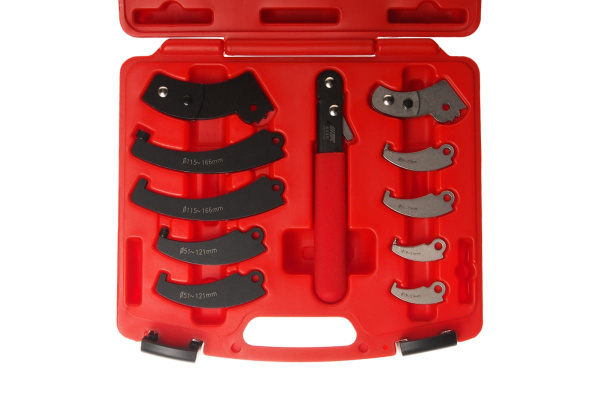 Набор ключа с насадками для круглых гаек с прорезью JTC-4455