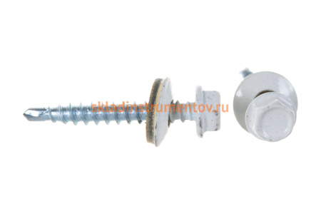 Кровельные саморезы ЗУБР СКД RAL 9003 белый, 35x4.8 мм, 380 шт 4-300315-48-035-9003