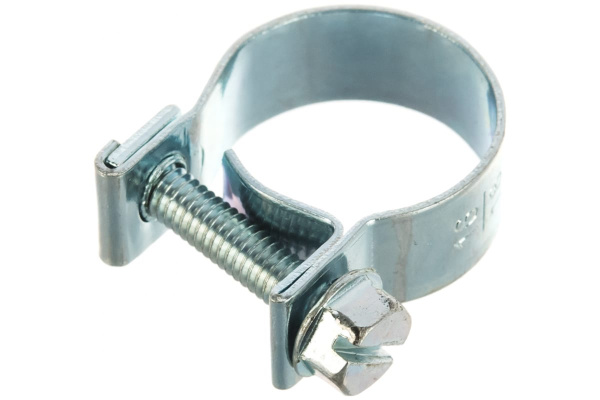 Металлические хомуты СИБРТЕХ, MINI 16-18мм, ширина 9мм, винтовой, W1, 2шт 47506