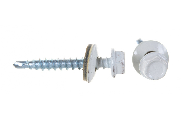 Кровельные саморезы ЗУБР СКД RAL 9003 белый, 35x4.8 мм, 380 шт 4-300315-48-035-9003