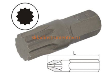Бит AIST 12-лучевой М5 10 мм 1323005M 00-00001136 Бит AIST 12-лучевой М5 10 мм 1323005M 00-00001136
