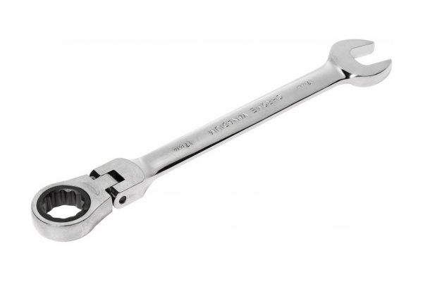 Комбинированный трещоточный шарнирный ключ 17мм JTC-3457