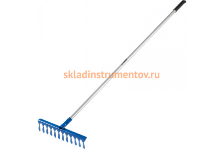 Витые грабли Зубр Эксперт 12 зубцов алюминиевый черенок 380x95x1500 мм 39585-12