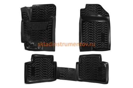 Ковры в салон Airline 3D для Hyundai Solaris II 17-/Kia Rio IV 06.2017 4 шт. ACM-PS-37