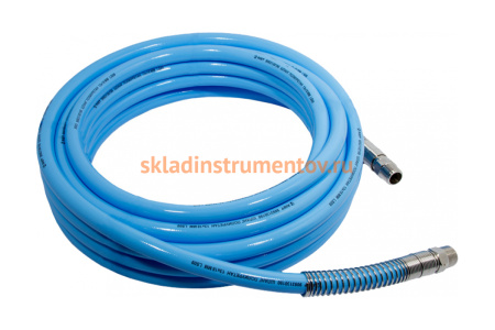 Воздушный шланг полиуретановый Aist 13х19 мм 10 м с резьбовым соединениями 12" 00-00015999