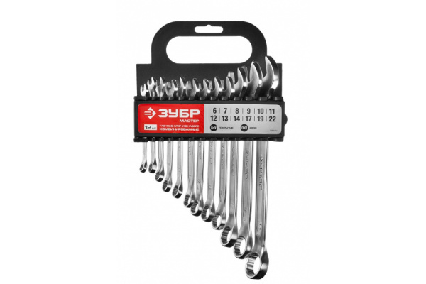 Набор комбинированных гаечных ключей 12 шт 6 - 22 мм Зубр 27088-H12_z01