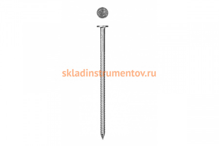 Ершеные гвозди с плоской головкой ЗУБР цинк 70 х 4.2 мм 150 шт. 4-305201-42-070