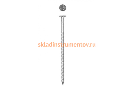 Ершеные гвозди с плоской головкой ЗУБР цинк 70 х 4.2 мм 150 шт. 4-305201-42-070