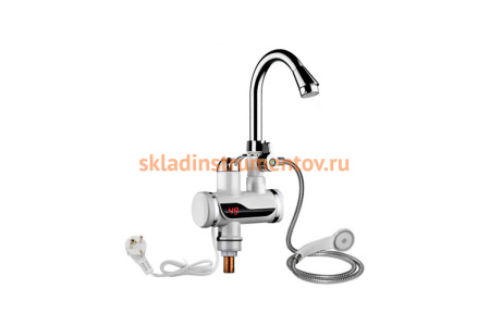 Кран-водонагреватель MATRIX SM-HY30070 проточный, с индикацией и душевым комплектом 5315