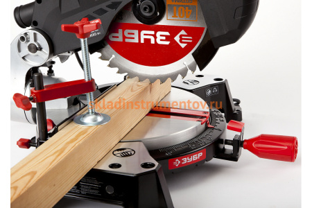 Торцовочная комбинированная пила ЗУБР ЗПТК-255-1800