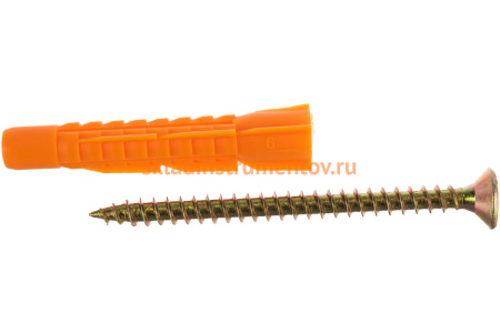 Дюбель универсальный с шурупом 4 шт. (10х61 мм) Зубр 4-301196-10-061