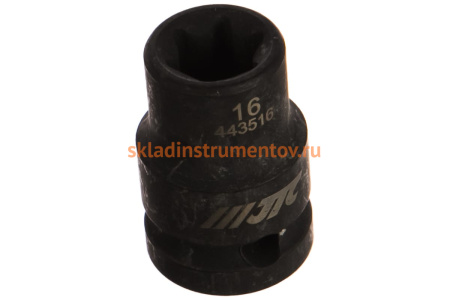 Головка торцевая ударная (E16; 1/2DR) JTC 443516