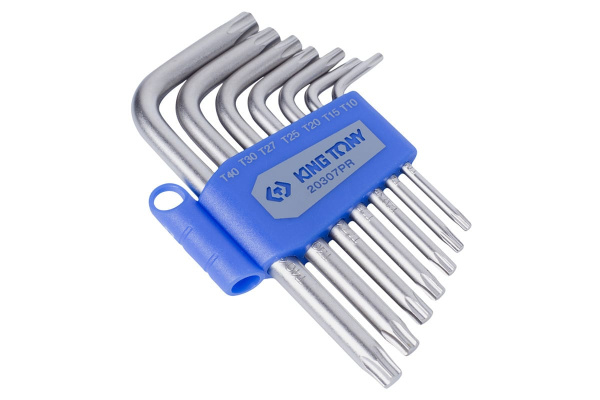 Набор Г-образных ключей (TORX, T10-T40, 7 предметов) KING TONY 20307PR