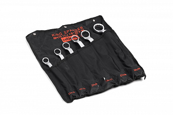 Набор накидных двусторонних сатинированных ключей HORTZ 6шт. 17-36 HOR 116208