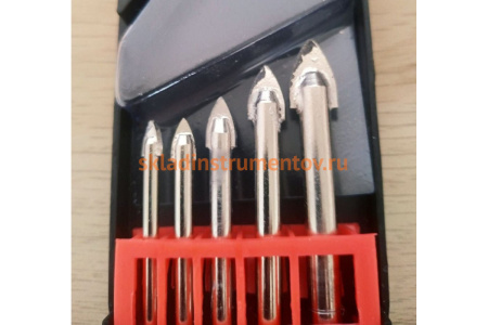 Набор сверл по стеклу и керамической плитке (5 шт; 4-10 мм) Vira 550108