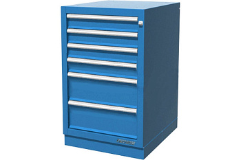 Верстачная тумба с 6 ящиками, синяя FERRUM 01.406R-5015