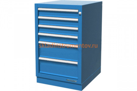 Верстачная тумба с 6 ящиками, синяя FERRUM 01.406R-5015
