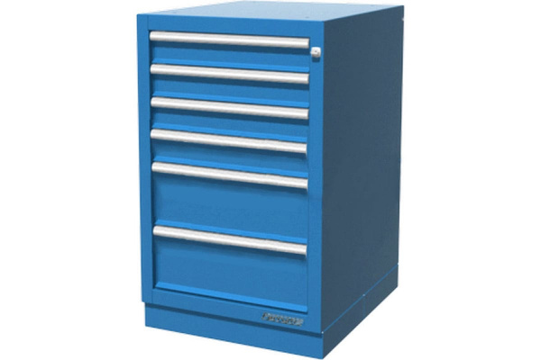 Верстачная тумба с 6 ящиками, синяя FERRUM 01.406R-5015 Верстачная тумба с 6 ящиками, синяя FERRUM 01.406R-5015