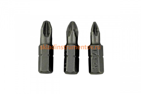 Бита крестовая PZ 1/PZ 2/PZ 3X25, 3 шт. в блистере Felo 02193216