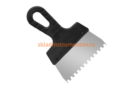 Фасадный зубчатый шпатель (150 мм, зуб.6x6 мм) РемоКолор Мастер 12-7-150