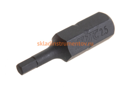 Шестигранная вставка 1/4 DR 2.5x25мм S2 JTC 11525025